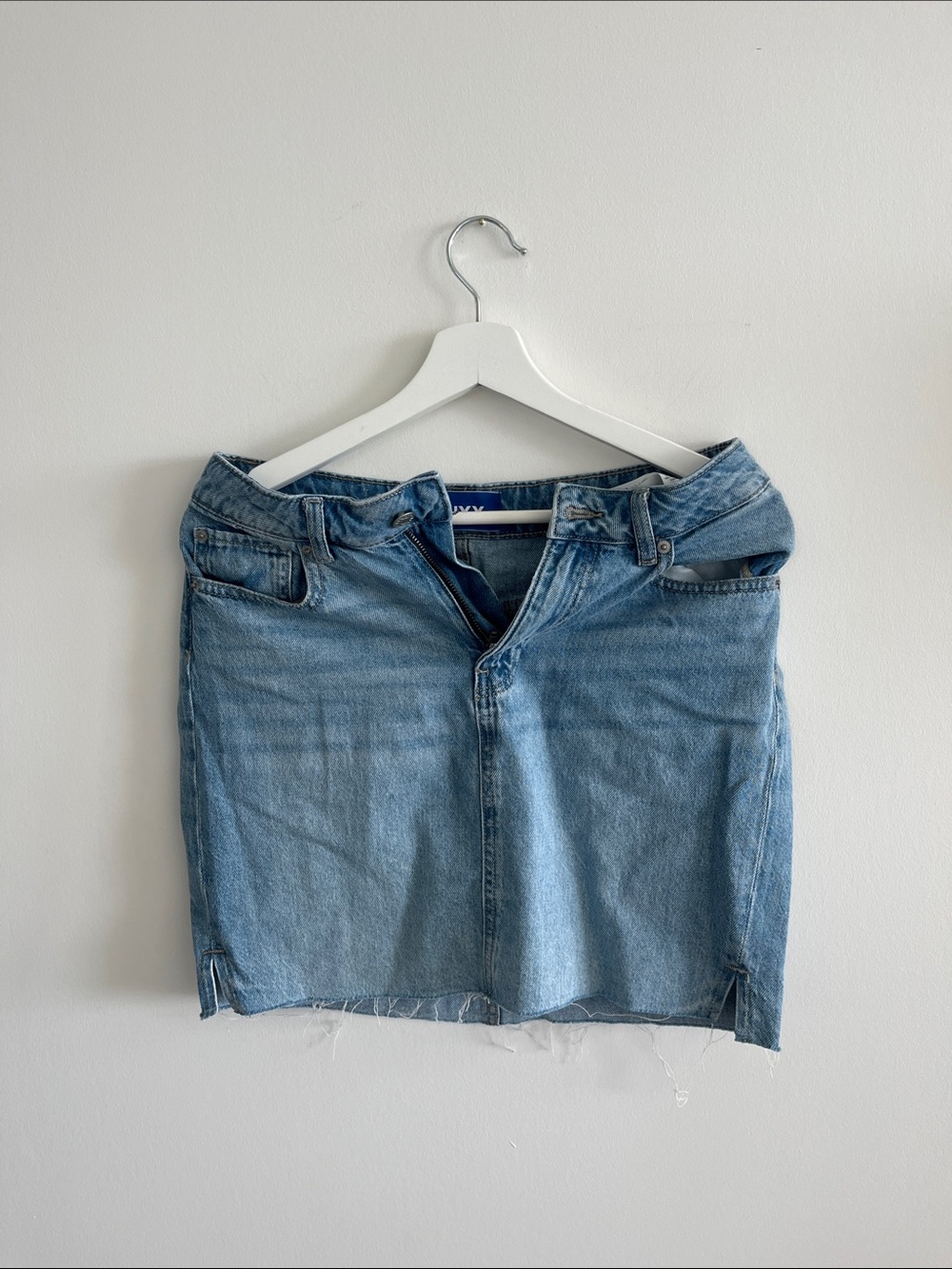 Denim Mini Skirt - Light Blue